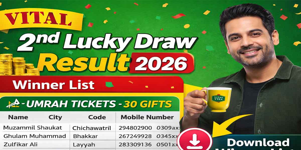 Vital Tea Lucky draw resul