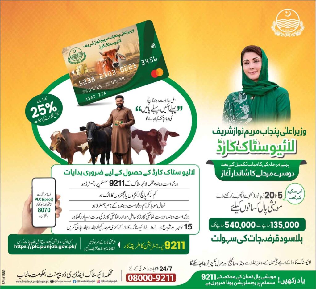 CM Punjab Livestock Card 2026