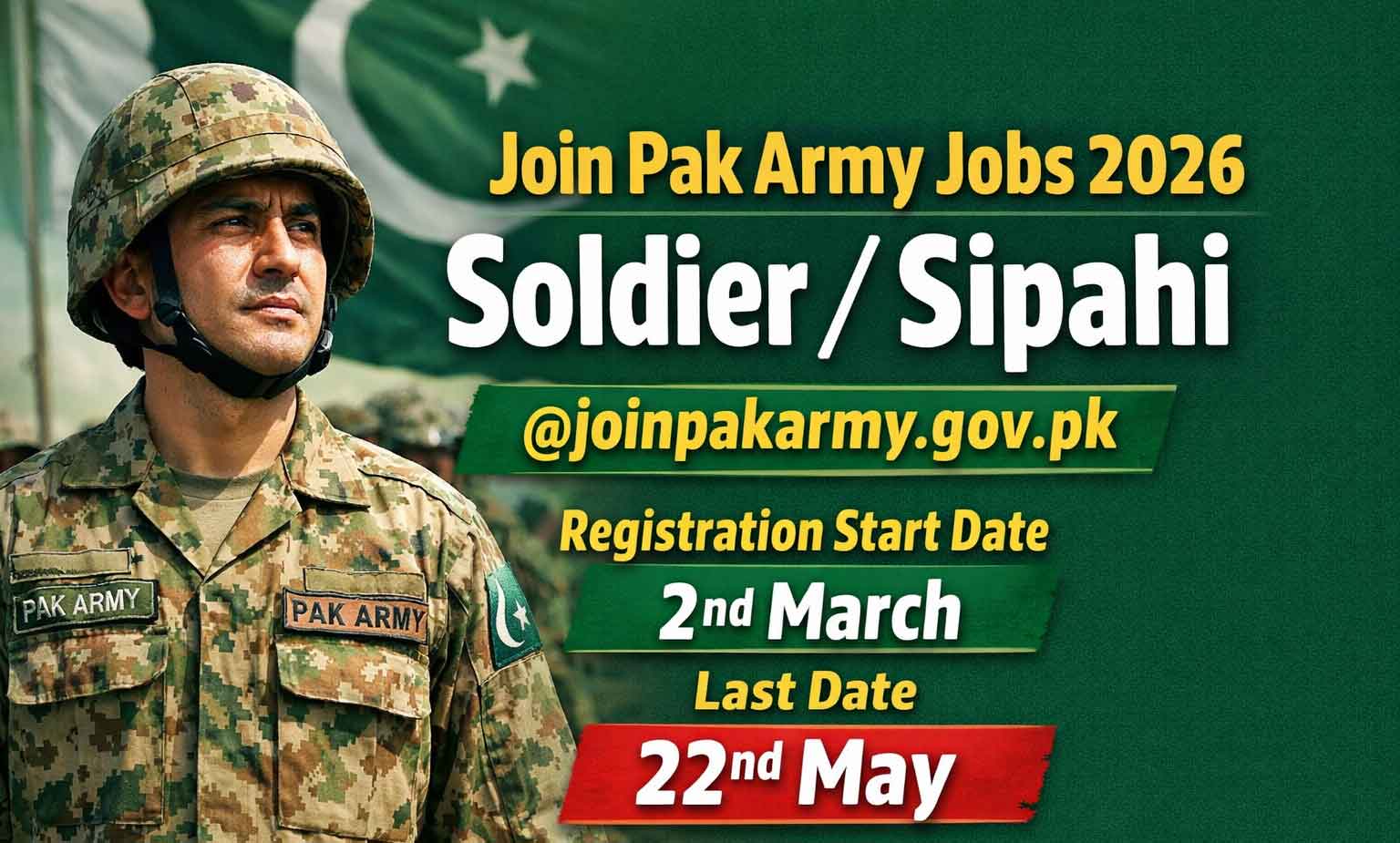 Join Pak Army Jobs Soldier Sipahi