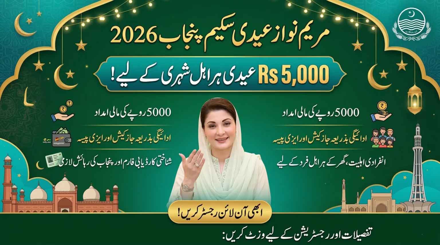 CM Punjab Maryam Nawaz Eidi Scheme 2026